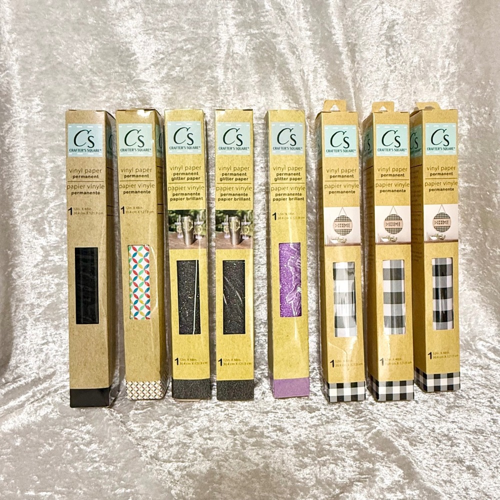 Crafters Square Permanent Vinyl Paper Assorted Styles and Colors New - Picture 9 of 9